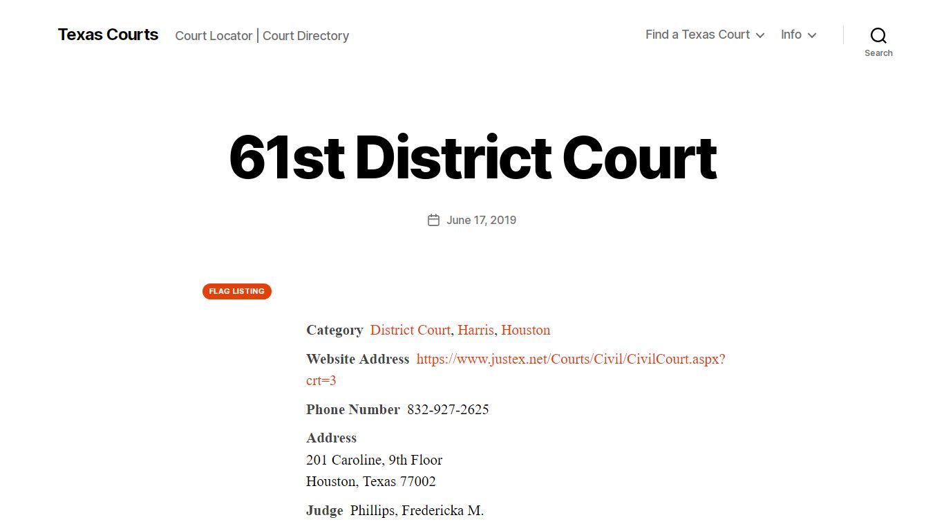 61st District Court - Texas Courts
